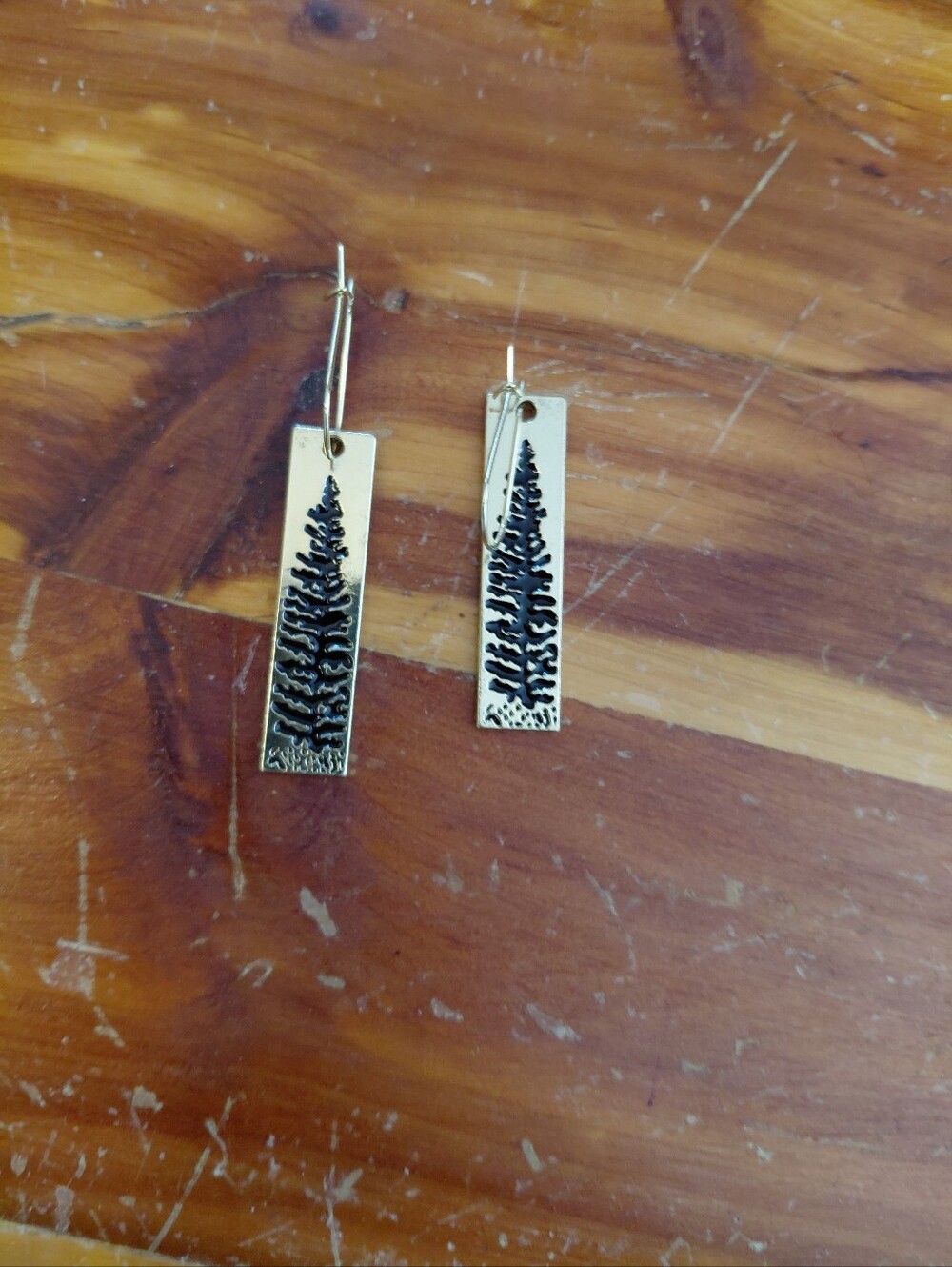 NEW Sundance Stainless Steel/Gold Earrings "EVERGREEN"